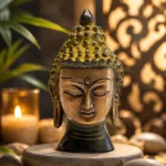 Mini Prajna Brass Buddha Head