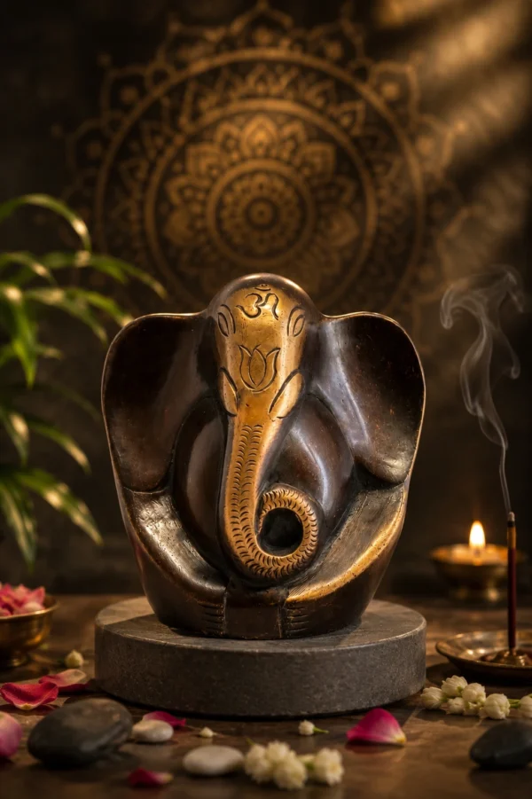 Mini Riddhi Brass Ganesh