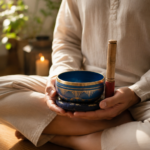 Classic Dhwani Brass Bowl Blue