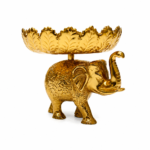 Classic Gajraj Metal Elephant Bowl