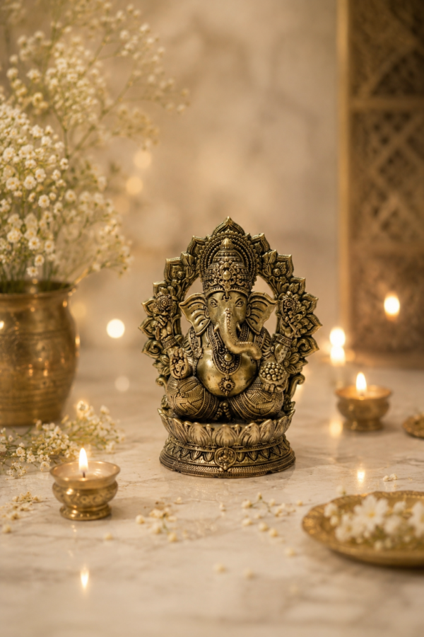 Classic Ganesh Brass Idol
