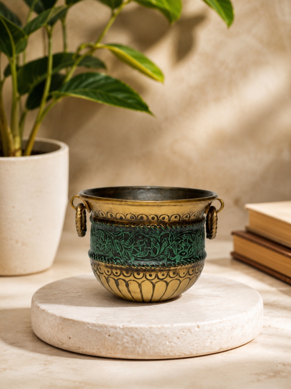 Classic Prakriti Brass Planter