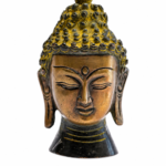 Classic Shanti Brass Buddha Head