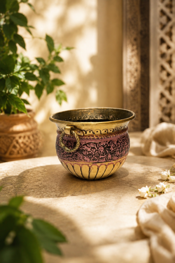 Classic Utsav Brass Planter