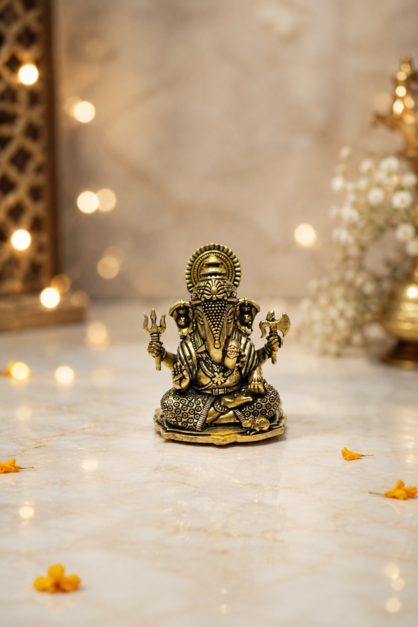 Mini Vighnesh Brass Ganesh
